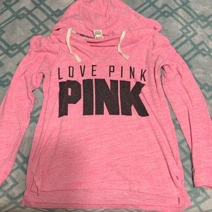 Oversized pink hoodie